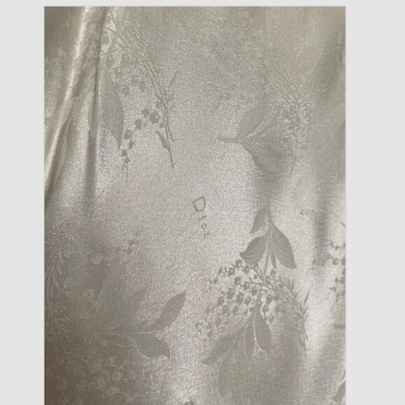 VTG Christian Dior Saks Fifth Avenue Ivory Satin Slip Skirt Size L - Picture 3 of 7